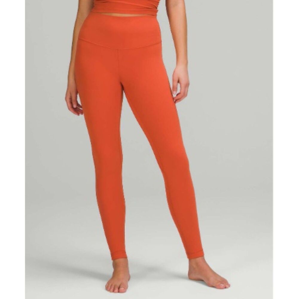 EUC Lululemon Align High-Rise Pant 28" Canyon Orange 8